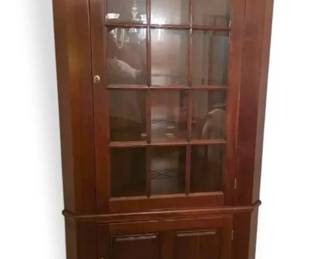 Wood Corner Cabinet With Keys