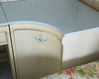 Vintage vanity desk with chair third image
