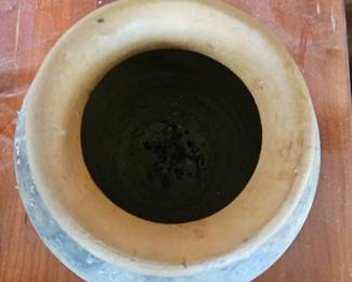 Vintage Earthenware Storage Jar second image