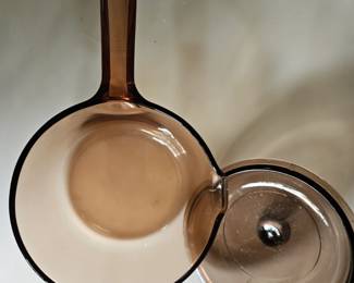 Corning Visions Amber Glass Saucepan second image