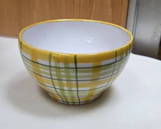 Handpainted Ceramic Bowl  Sarreguemines Digoin
