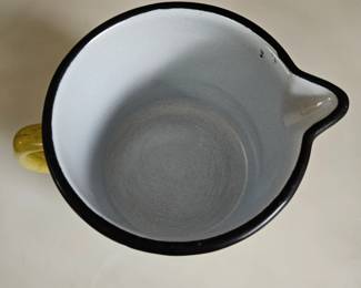 Yellow Enamel Herb Pitcher third image