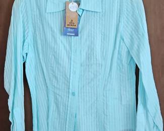 Womens Striped ButtonUp Shirt