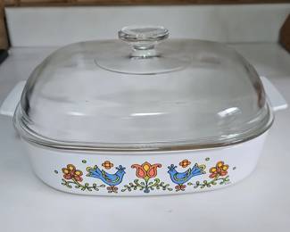 Corning Ware Casserole Dish Country Festival