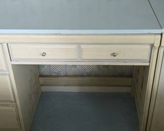 Vintage vanity desk with chair fourth image