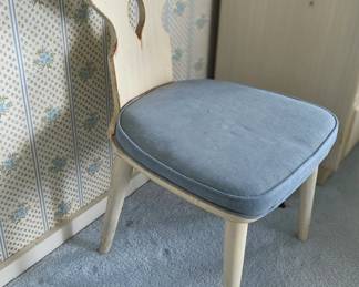 Vintage vanity desk with chair sixth image