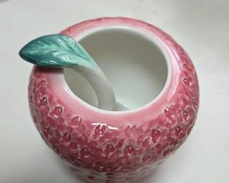 Ceramic Strawberry Jam Jar  Spoon third image