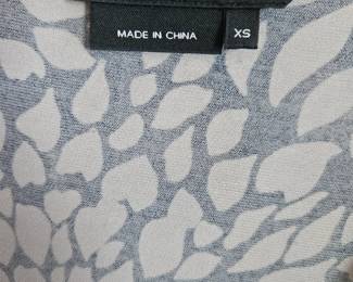 BCBGMAXAZRIA Black and White Floral Wrap Dress second image