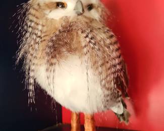 Faux Fur Owl Figurine