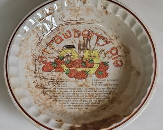Strawberry Pie Recipe Plate