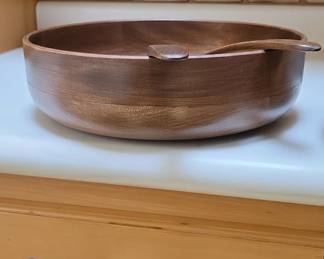 Woodstock Art Walnut Salad Bowl Set second image