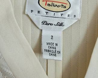 Talbots Petites Pure Silk Blouse second image