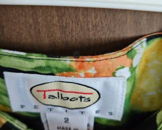 Talbots Petite Citrus Print Pants second image