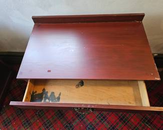 Red Bombay Writing Desk second image