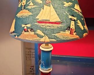 Nautical Sailboat Lighthouse Lamp
