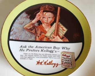 Kelloggs Toasted Corn Flakes Collector Plate, set of
