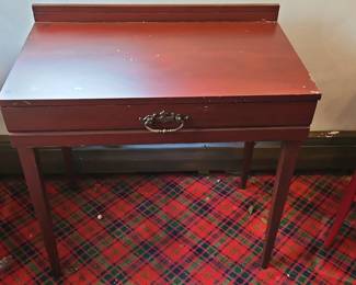 Red Bombay Writing Desk