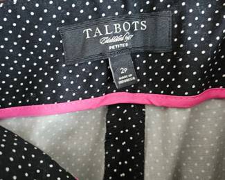 Talbots Polka Dot Ankle Pants second image