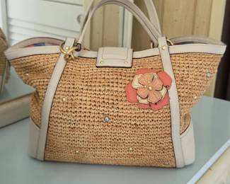 Coach Straw Floral Tote third image