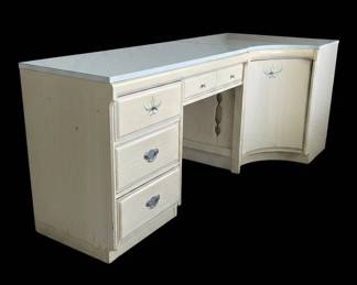 Vintage vanity desk with chair