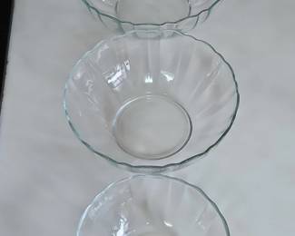 Arcoroc Arcade Glass Serving Bowls Set