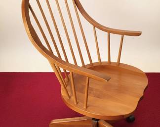 Wooden Windsor Swivel Chair third image