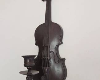 Vintage Violin Sconce
