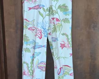 Womens Fish Print Pajama Pants