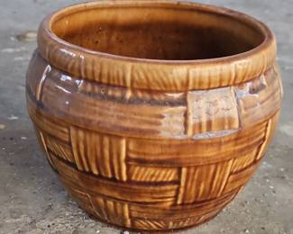 Vintage McCoy Basketweave Planter