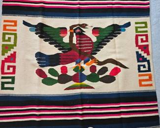 Mexican Eagle Serape Blanket ft x ft second image