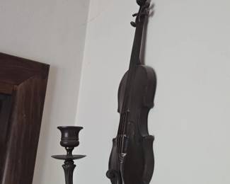 Vintage Violin Sconce second image