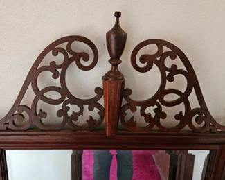 Mahogany Chippendale Mirror second image