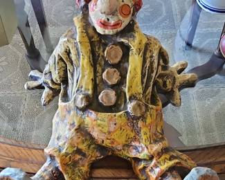 Vintage Paper Mache Hobo Clown
