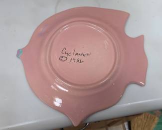 Pink Fish Studio Art Plate second image