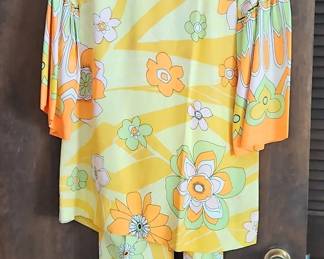 Psychedelic Floral Bell Sleeve Set