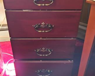 FourDrawer Cherry Finish Chest