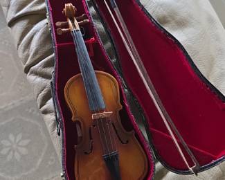 Miniature Violin and Bow