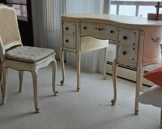 French Provincial Vanity and Chair