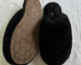 Womens Black UGG Fluff Yeah Slides second image
