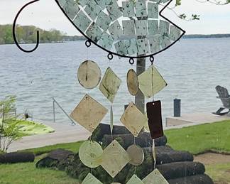 Sea Glass Fish Wind Chime