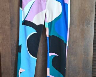 Abstract Print Jeans