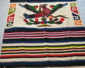 Mexican Eagle Serape Blanket ft x ft