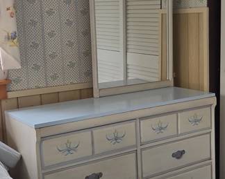 Dixie French Provincial Dresser with Mirror