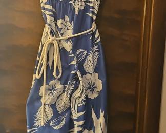 Blue Floral Jumpsuit