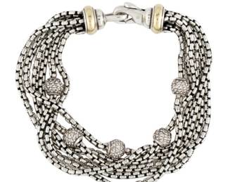 David Yurman Pave Diamond Multi-Strand Bracelet~$795