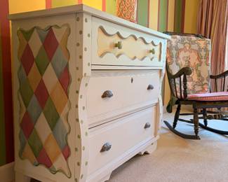 Lane painted dresser ISO Mackenzie Childs $295