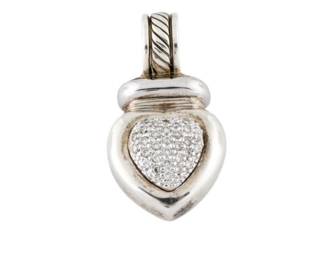 David Yurman Diamond Heart Pendant~$395