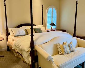 Baker 4 poster bed with Sterns and foster mattress $1200 
