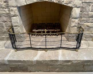 Antique Serpentine Fire Place Fender~$595