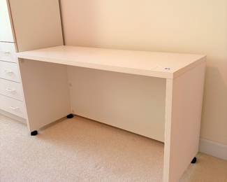 White office desk/table $40